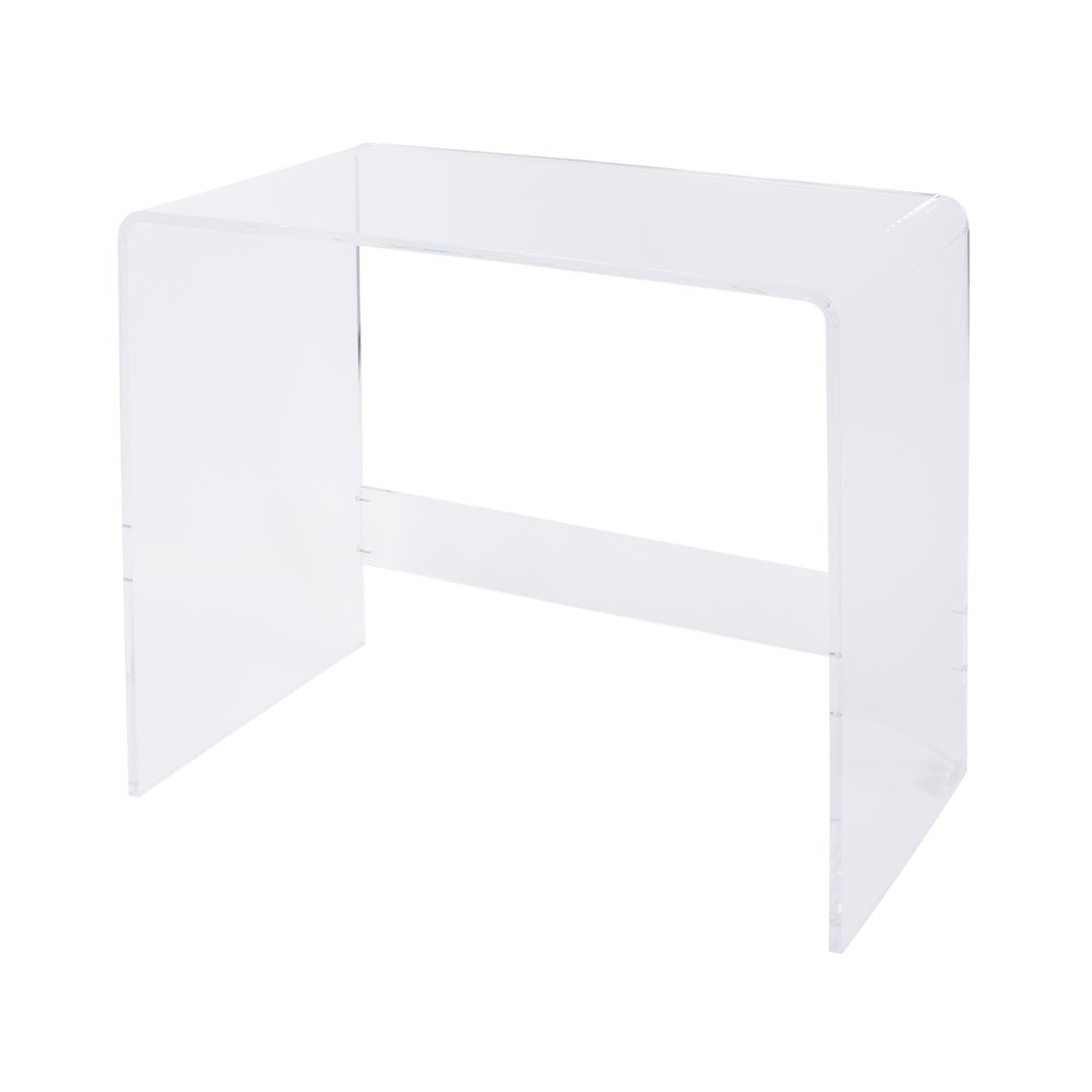 Solara 36 in. W Rectangular Acrylic Desk, Clear
