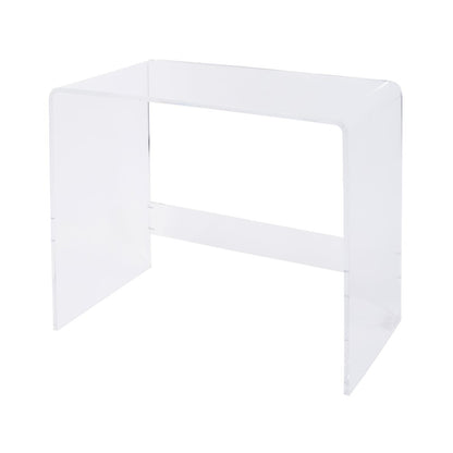 Solara 36 in. W Rectangular Acrylic Desk, Clear