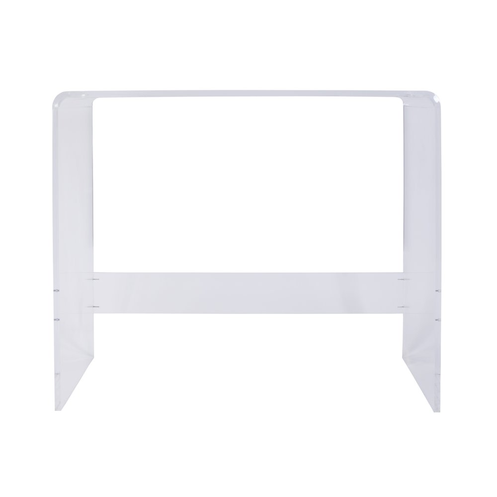 Solara 36 in. W Rectangular Acrylic Desk, Clear