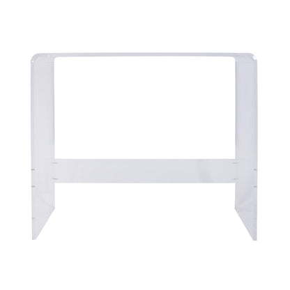 Solara 36 in. W Rectangular Acrylic Desk, Clear