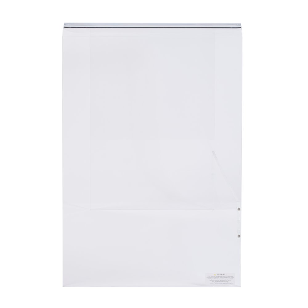 Solara 36 in. W Rectangular Acrylic Desk, Clear