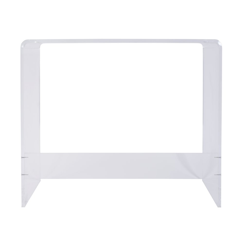 Solara 36 in. W Rectangular Acrylic Desk, Clear