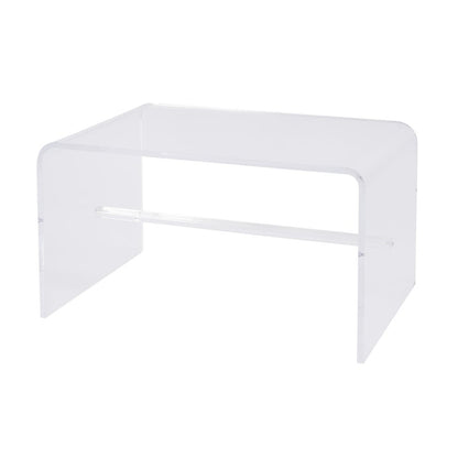 Corsica 32 in. W Rectangular Acrylic Coffee Table, Clear