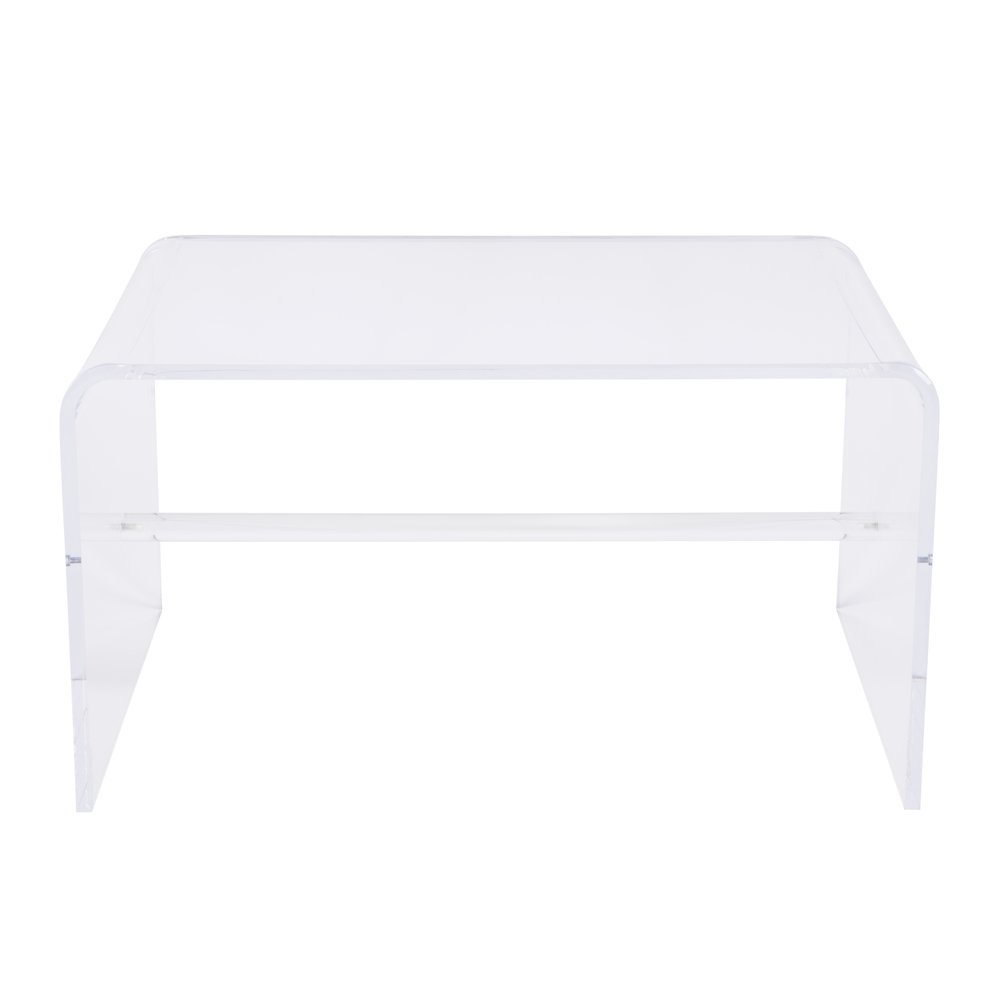 Corsica 32 in. W Rectangular Acrylic Coffee Table, Clear