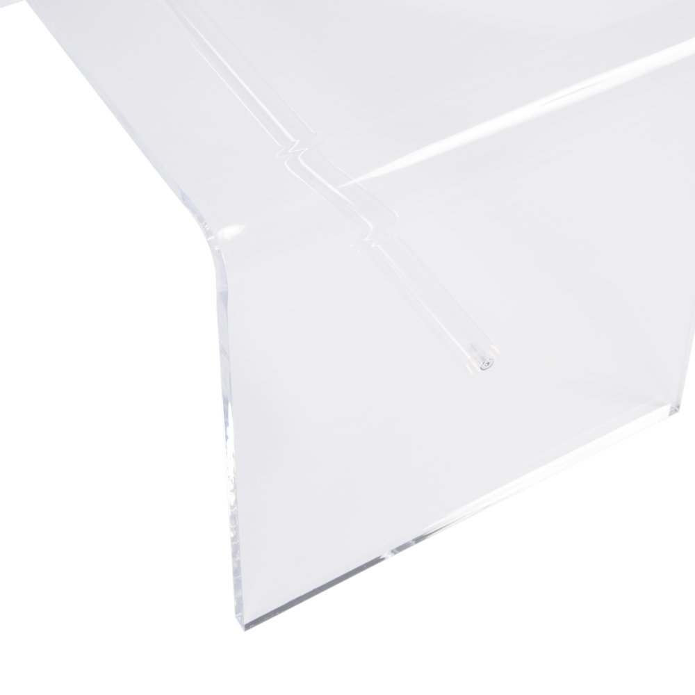 Corsica 32 in. W Rectangular Acrylic Coffee Table, Clear