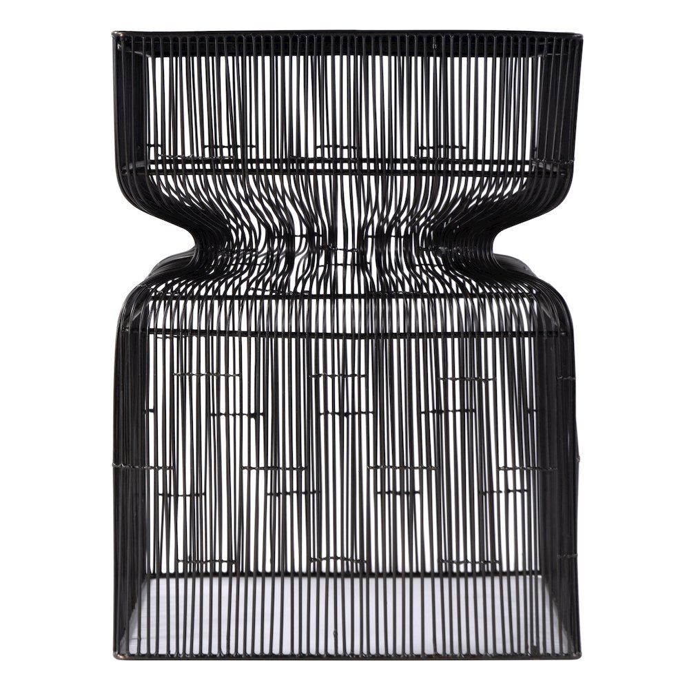 Ivar 14 in. W Square Stainless Steel Modern End Table, Bronze