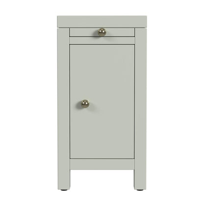 Nora 12 in. W Wood 1 Door End Table with Pull-Out Tray, Sage Green