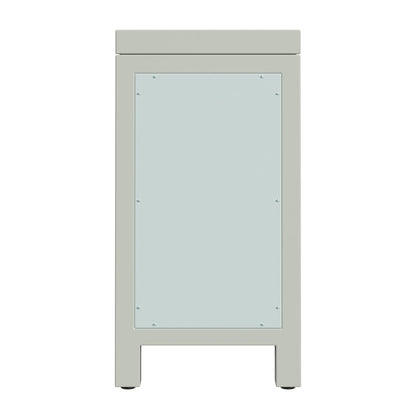 Nora 12 in. W Wood 1 Door End Table with Pull-Out Tray, Sage Green