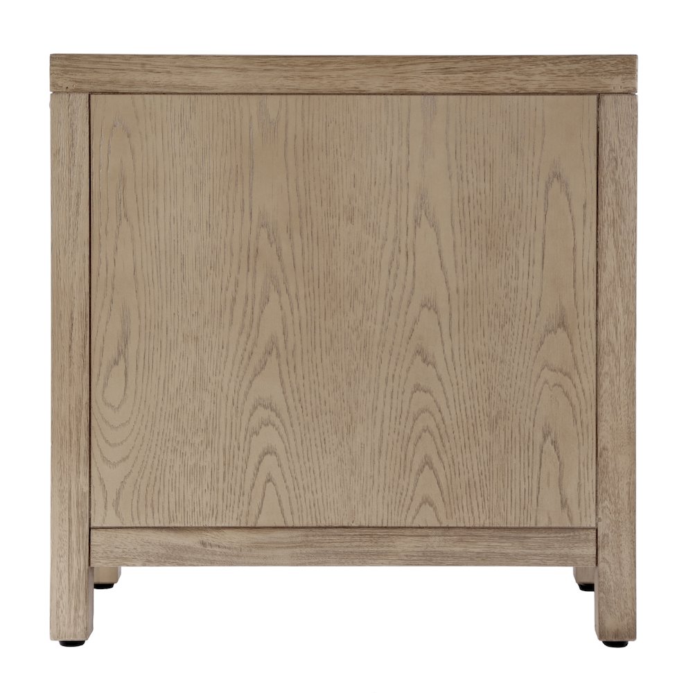 12 in. W Rectangular Wood 1 Door Narrow End Table with Pull-Out Tray