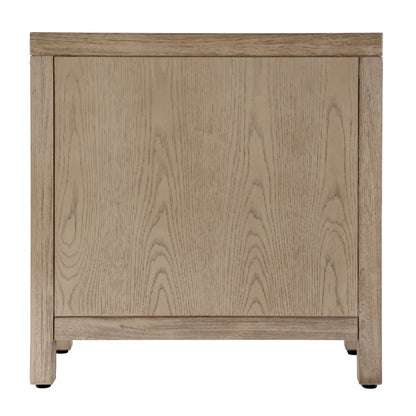12 in. W Rectangular Wood 1 Door Narrow End Table with Pull-Out Tray