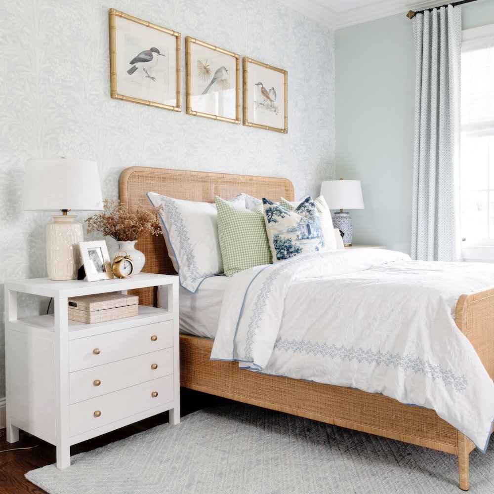 Nora 27 in. W Wood 3 Drawer Tall Nightstand with Shelf, Textured White