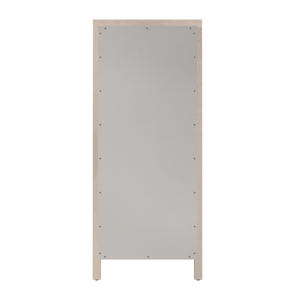 Nora 22 in. W Rectangular Wood 6 Drawer Lingerie Chest, Taupe
