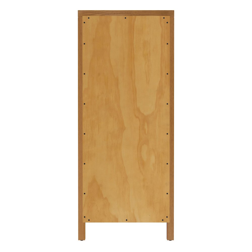 Nora 22 in. W Rectangular Wood 6 Drawer Lingerie Chest, Natural