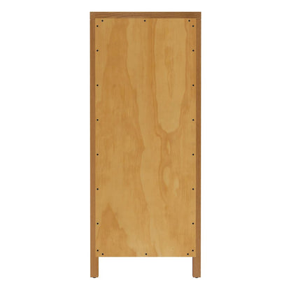 Nora 22 in. W Rectangular Wood 6 Drawer Lingerie Chest, Natural