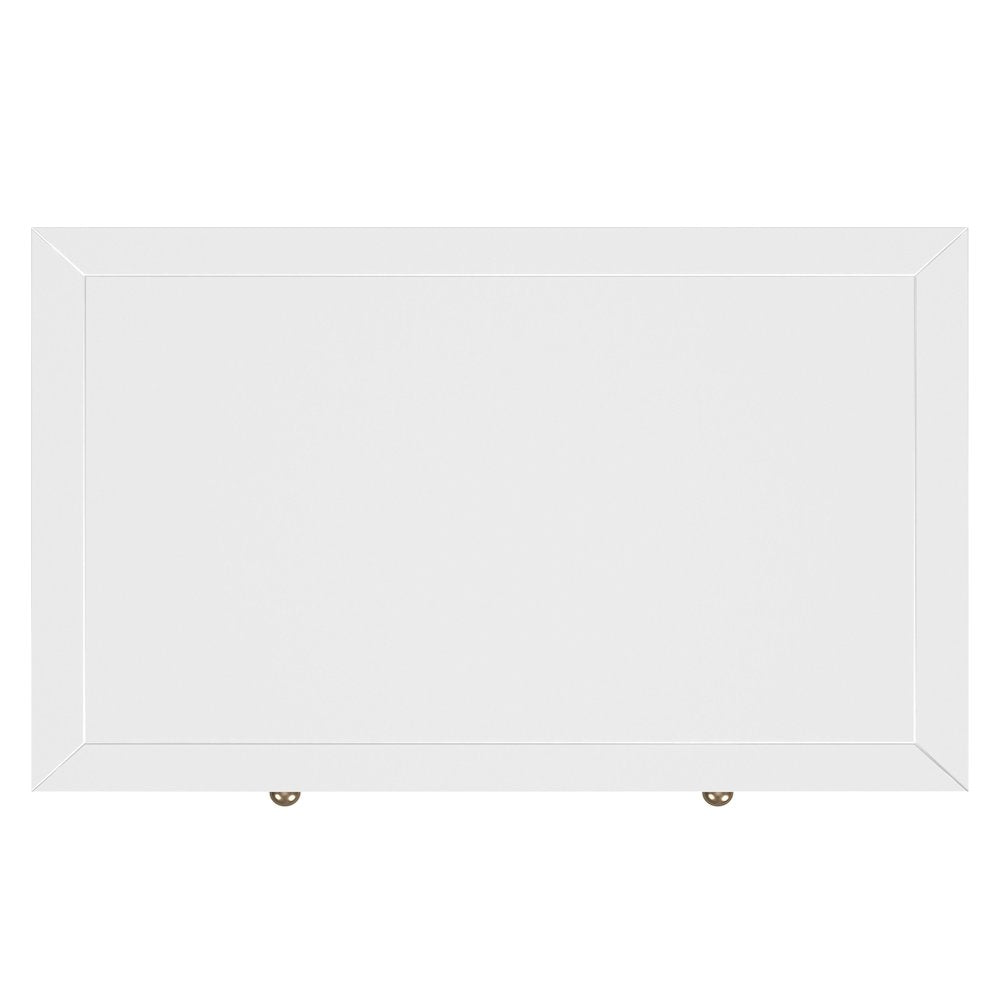 30 in. W Rectangular Wood 1 Drawer Wide Nightstand with Lower Open Shelf, White