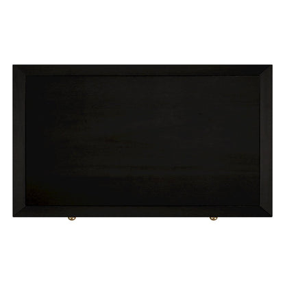 30 in. W Rectangular Wood 1 Drawer Wide Nightstand with Lower Open Shelf, Coffee