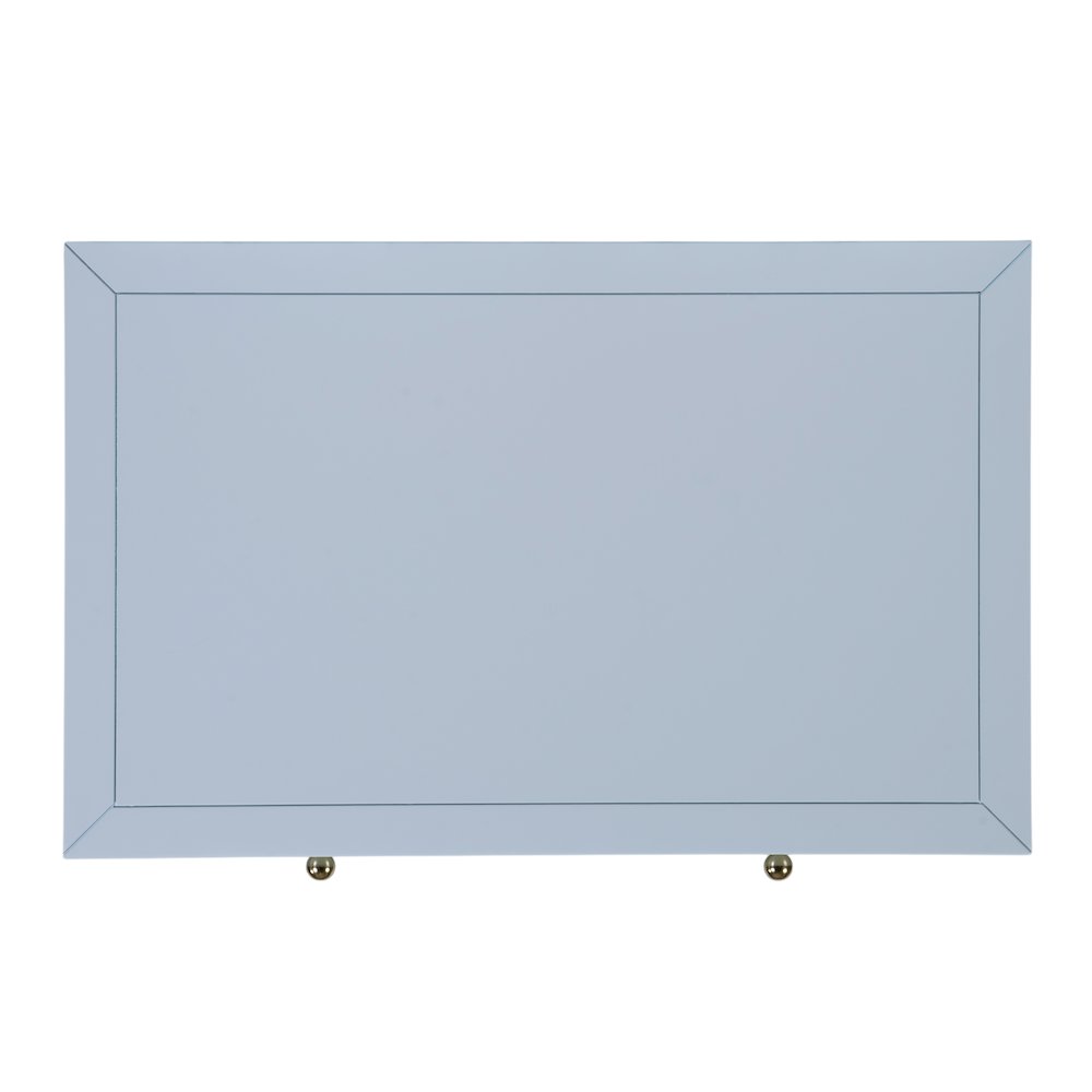 Nora 30 in. W Wood 1 Drawer Wide Nightstand with Shelf, Light Blue