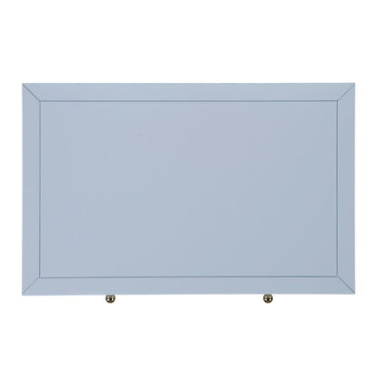 Nora 30 in. W Wood 1 Drawer Wide Nightstand with Shelf, Light Blue
