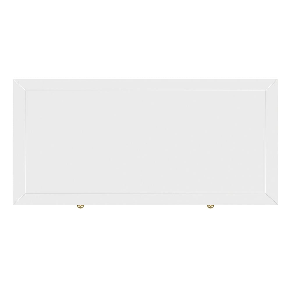 Nora 36 in. W Rectangular Wood 5 Drawer Tall Dresser, Smooth White