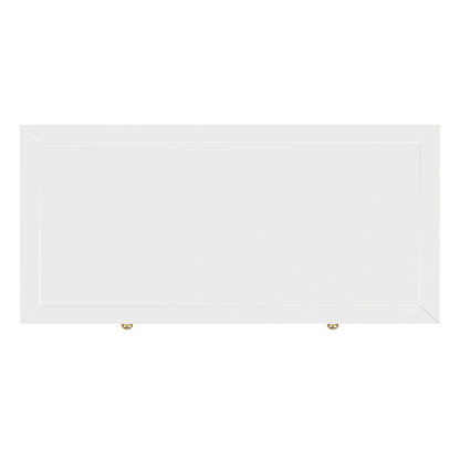 Nora 36 in. W Rectangular Wood 5 Drawer Tall Dresser, Smooth White