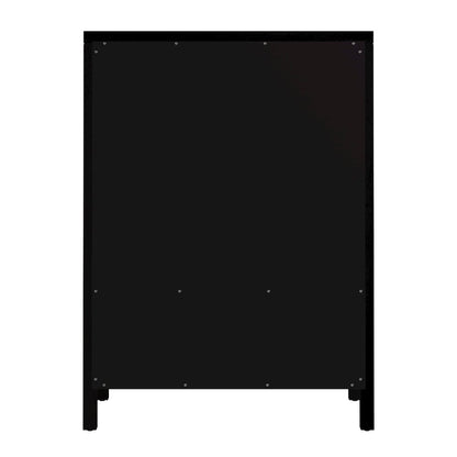 Nora 36 in. W Rectangular Wood 5 Drawer Tall Dresser, Coffee