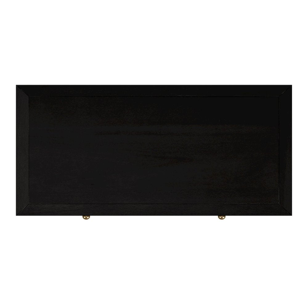 Nora 36 in. W Rectangular Wood 5 Drawer Tall Dresser, Coffee