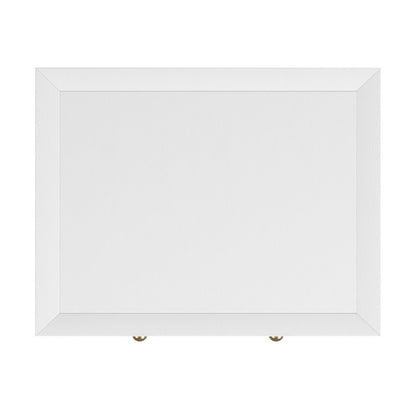 Nora 21 in. W Wood 1 Drawer Small Nightstand with Shelf, White