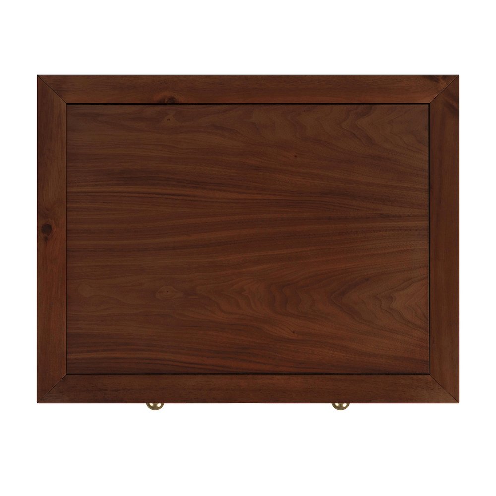21 in. W Rectangular Wood 1 Drawer Small Nightstand with Lower Open Shelf