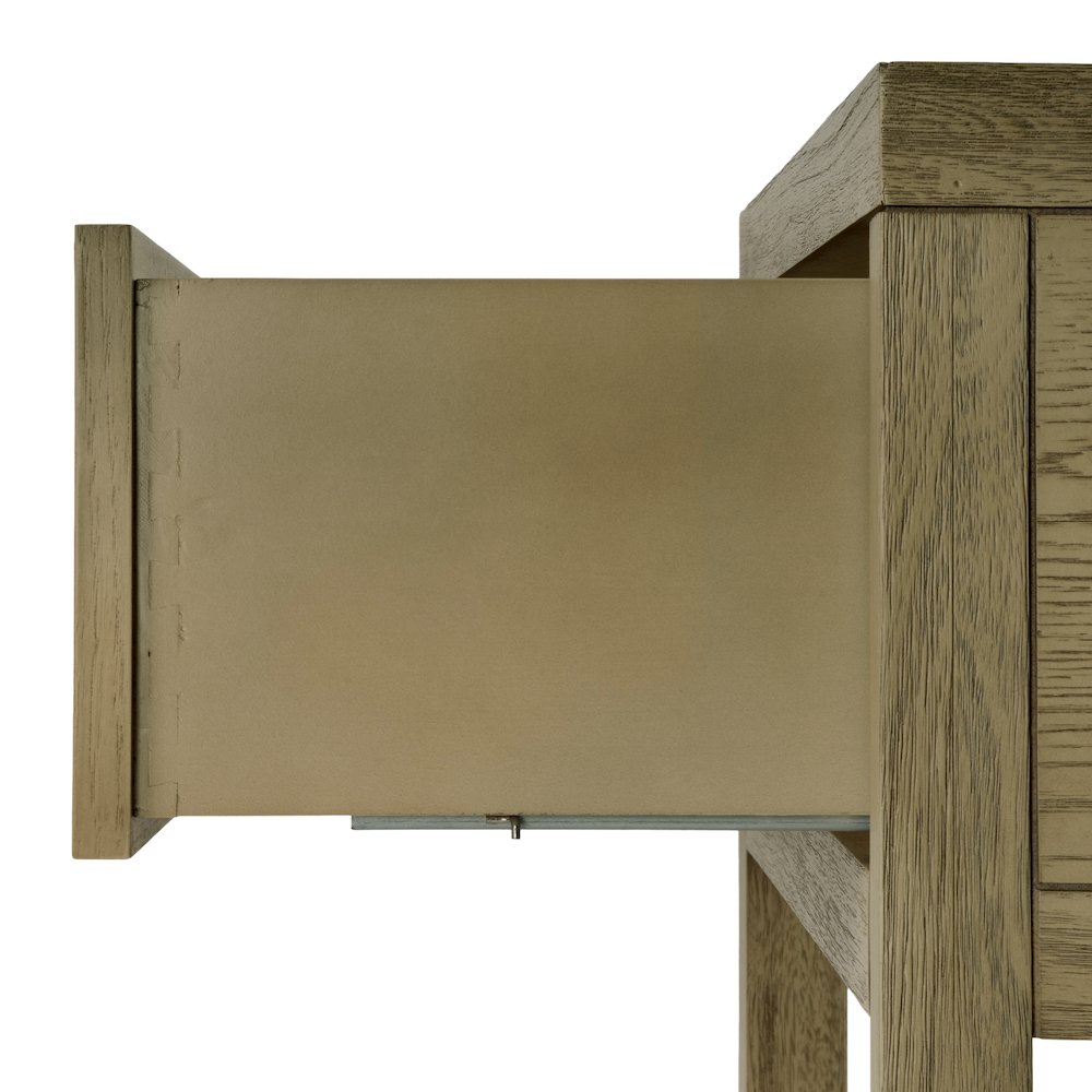 21 in. W Rectangular Wood 1 Drawer Small Nightstand with Lower Open Shelf