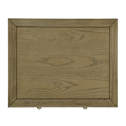 21 in. W Rectangular Wood 1 Drawer Small Nightstand with Lower Open Shelf
