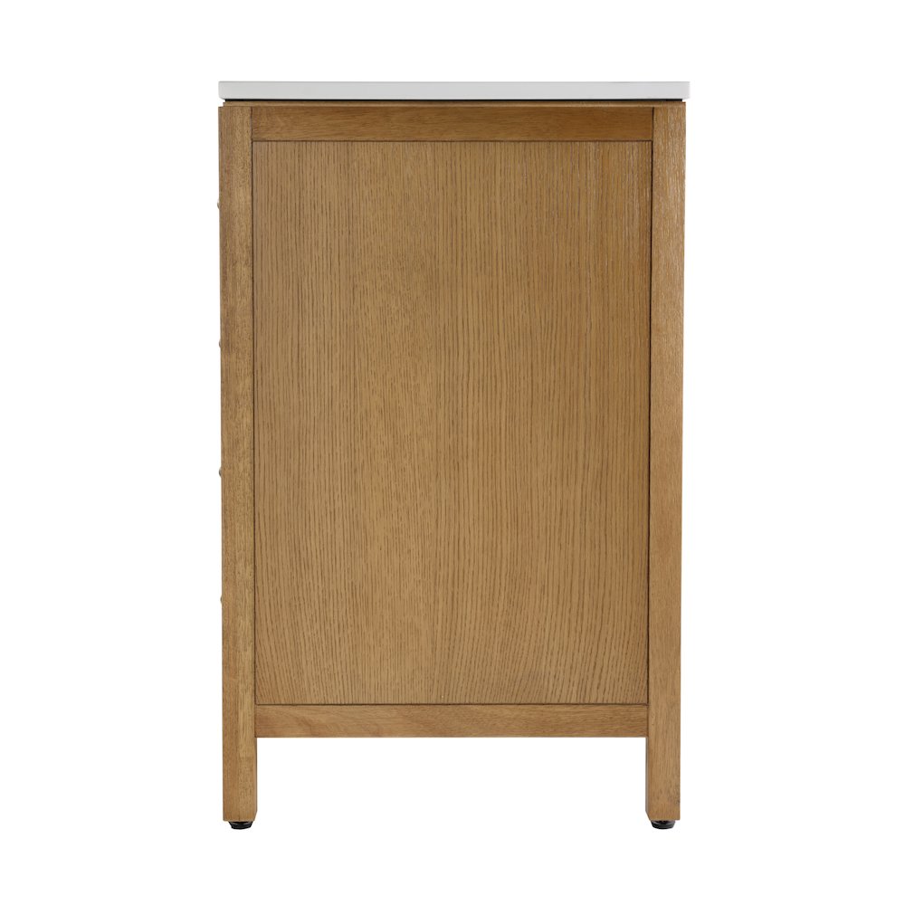 Nora 48 in. W Quartz Single Sink Bathroom Vanity Set, Natural