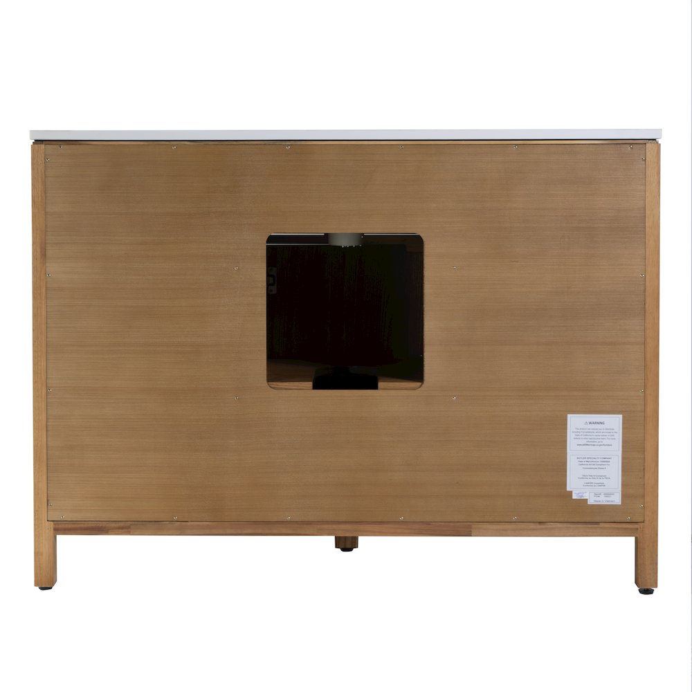Nora 48 in. W Quartz Single Sink Bathroom Vanity Set, Natural