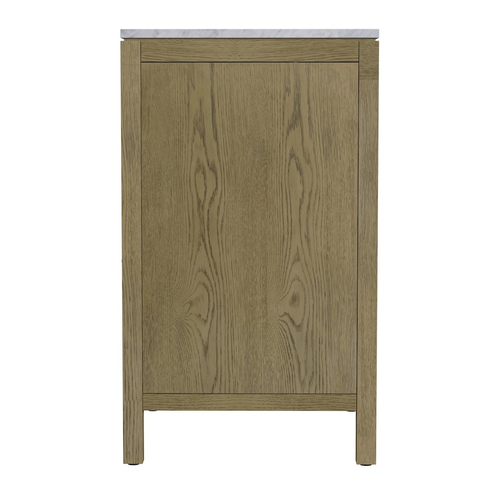 Nora 48 in. W Quartz Single Sink Bathroom Vanity Set, Light Brown
