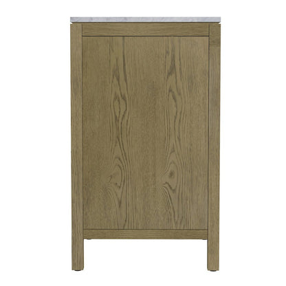 Nora 48 in. W Quartz Single Sink Bathroom Vanity Set, Light Brown