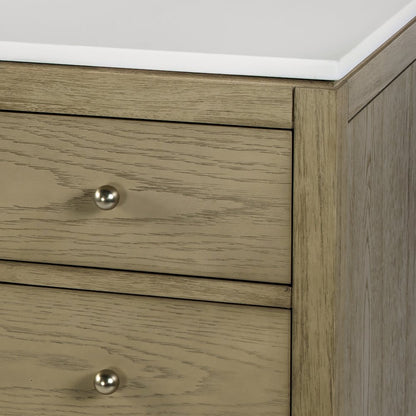 Nora 48 in. W Quartz Single Sink Bathroom Vanity Set, Light Brown