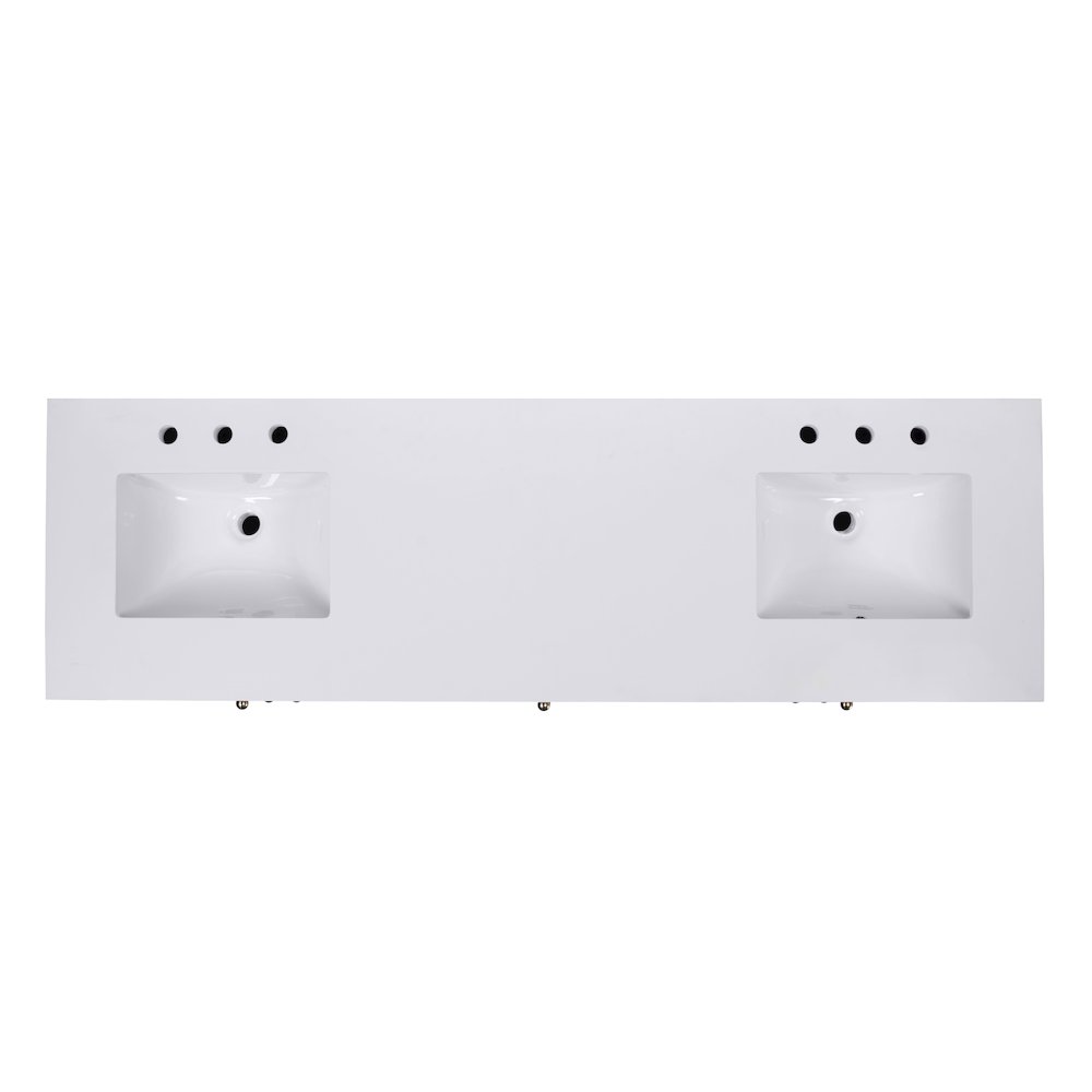 Nora 72 in. W Quartz Double Sink Bathroom Vanity Set, Natural
