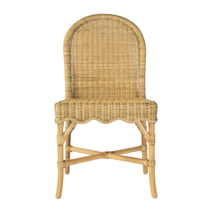 Bonita 18.5 in. Seat Height Rattan Dining Side Chair, Natural