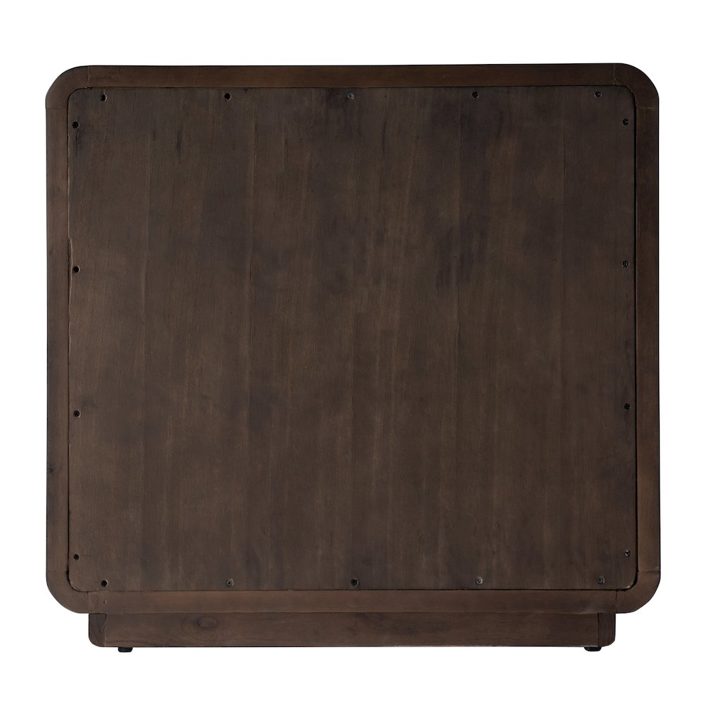 Keenan 28 in. W Rectangular Wood 2 Drawer Nightstand, Dark Brown