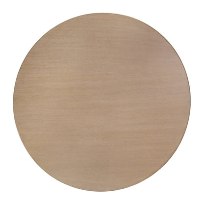 Kersten 54 In. W Round Wood Pedestal Dining Table, Light Brown