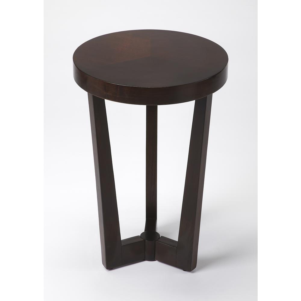 Aphra Merlot Side Table, Dark Brown