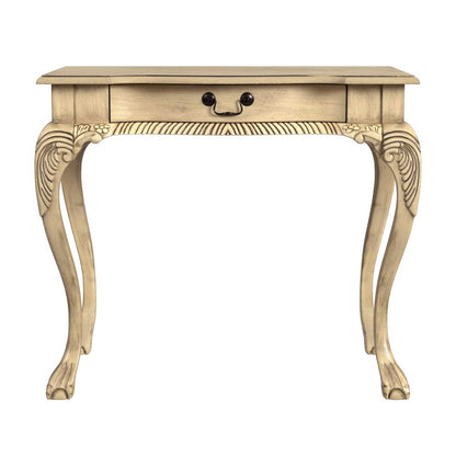 Dupree 33" Wood Writing Desk, Beige