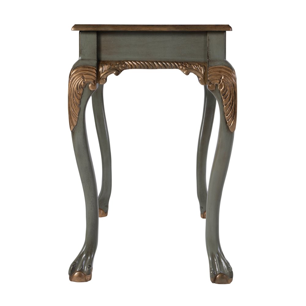 Dupree 35 in. W Wood 1 Drawer Traditional Writing Desk, Pastel Green