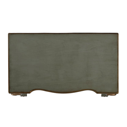 Dupree 35 in. W Wood 1 Drawer Traditional Writing Desk, Pastel Green