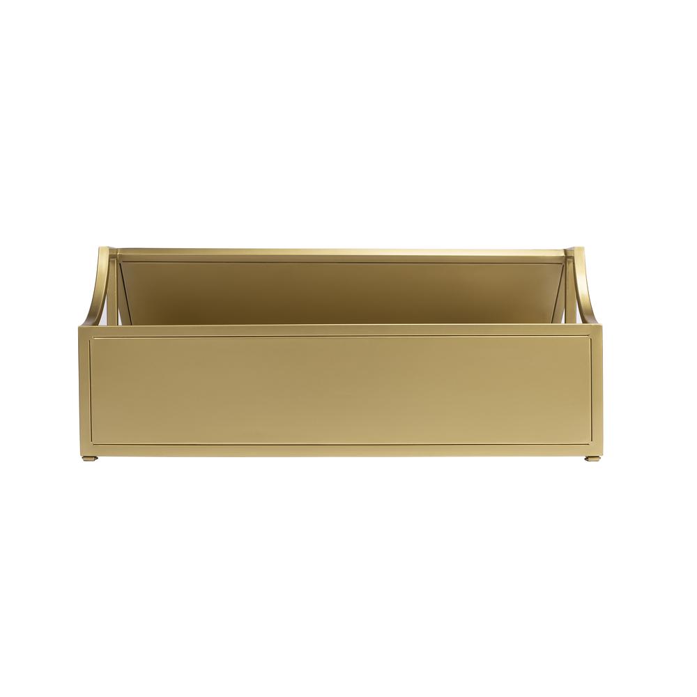 Keats Library 2 Tier 36"W Bookcase, Gold