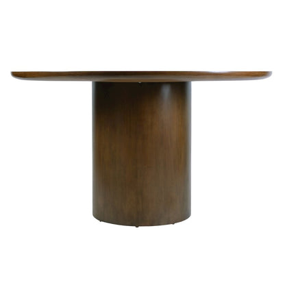 Coral 84 in. W Oval Wood Double Pedestal Dining Table, Walnut