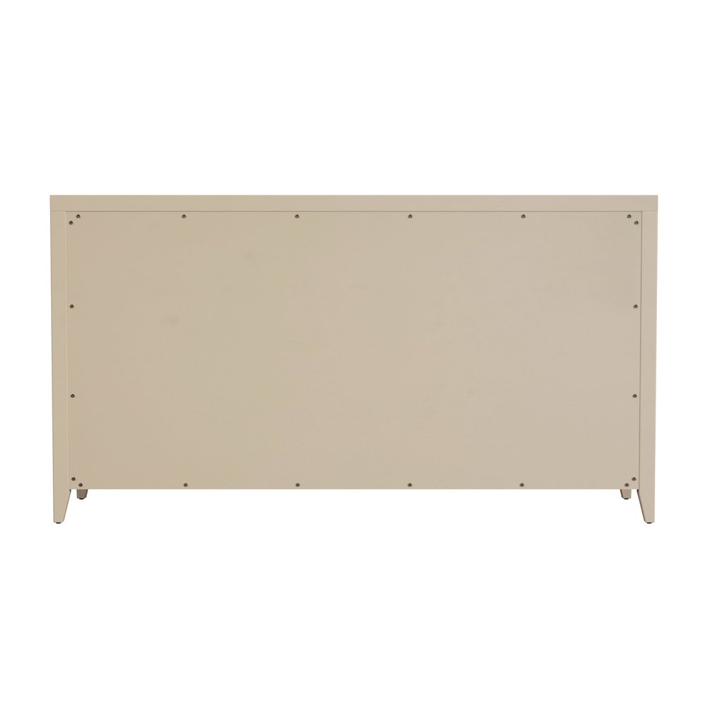 Dana 60 in. W Rectangular Wood 6 Drawer Dresser, Taupe