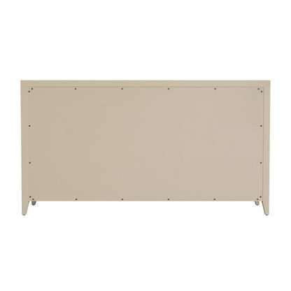 Dana 60 in. W Rectangular Wood 6 Drawer Dresser, Taupe