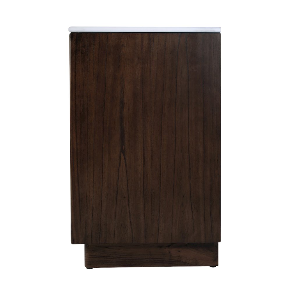 Gannet 48 in. W Wood Single Sink 6 Drawer Vanity Set, Brown