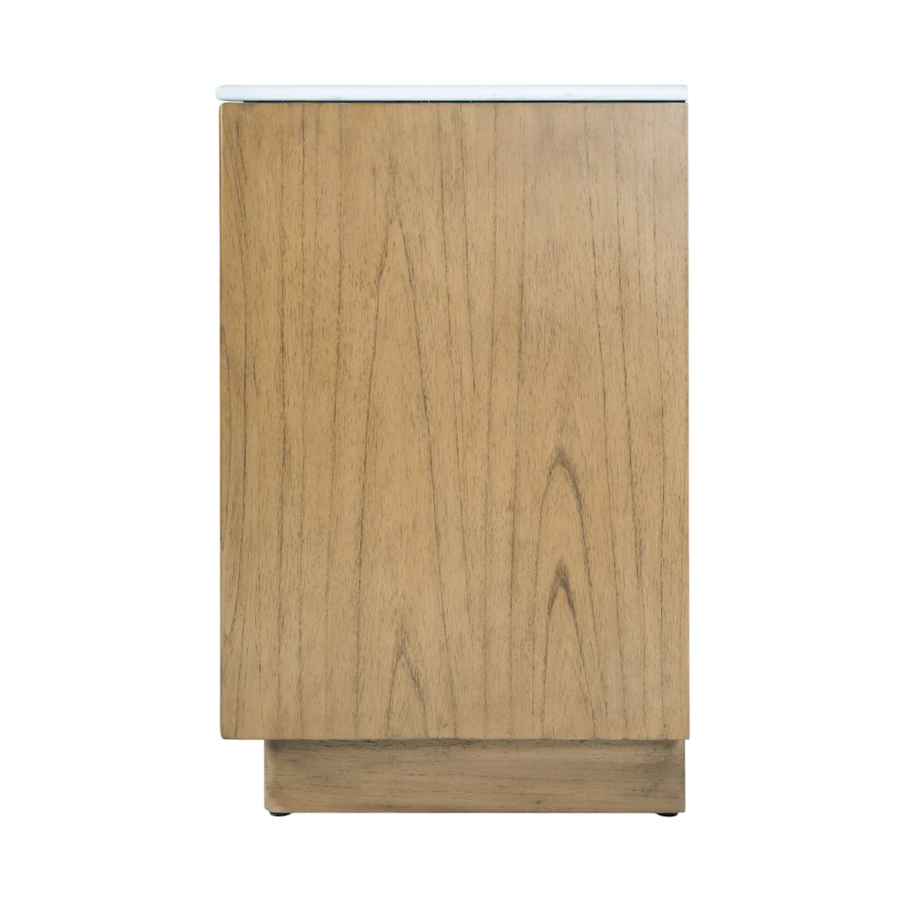 Gannet 72 in. W Wood Double Sink 5 Drawer Vanity Set, Light Brown