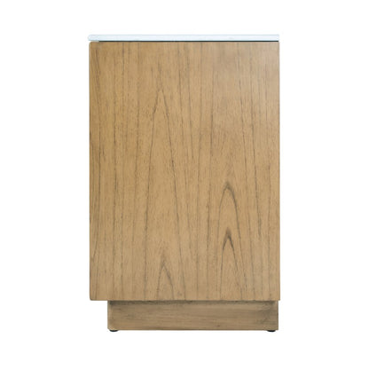 Gannet 72 in. W Wood Double Sink 5 Drawer Vanity Set, Light Brown